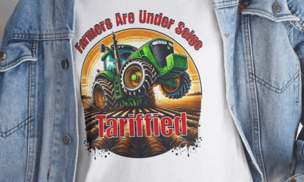 Farmers are Under Siege Tipping Tractor T-Shirt