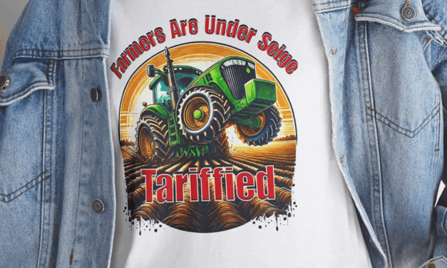 Farmers are Under Siege Tipping Tractor T-Shirt