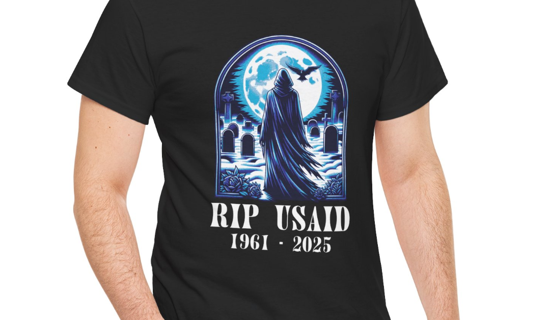 RIP USAID 1961 – 2025 Spooky Graveyard T-Shirt