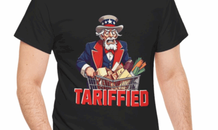 Tariffed Uncle Sam With Shopping Cart T-shirt