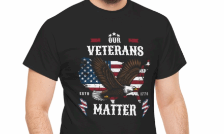 Veterans Matter, Patriotic Eagle Unisex Cotton Tee