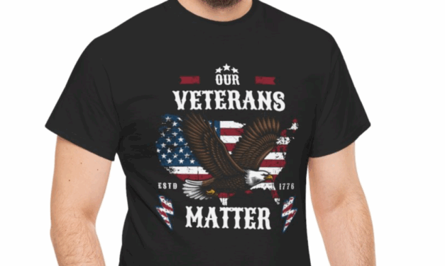 Veterans Matter, Patriotic Eagle Unisex Cotton Tee