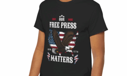 Our Free Press Matters, Patriotic Eagle Unisex T-Shirt.