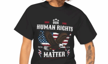 Our Human Rights Matter, Patriotic Eagle Unisex Heavy Cotton Tee