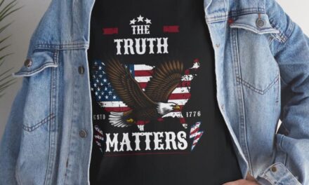The Truth Matters, – Patriotic Eagle Unisex Cotton T-Shirt