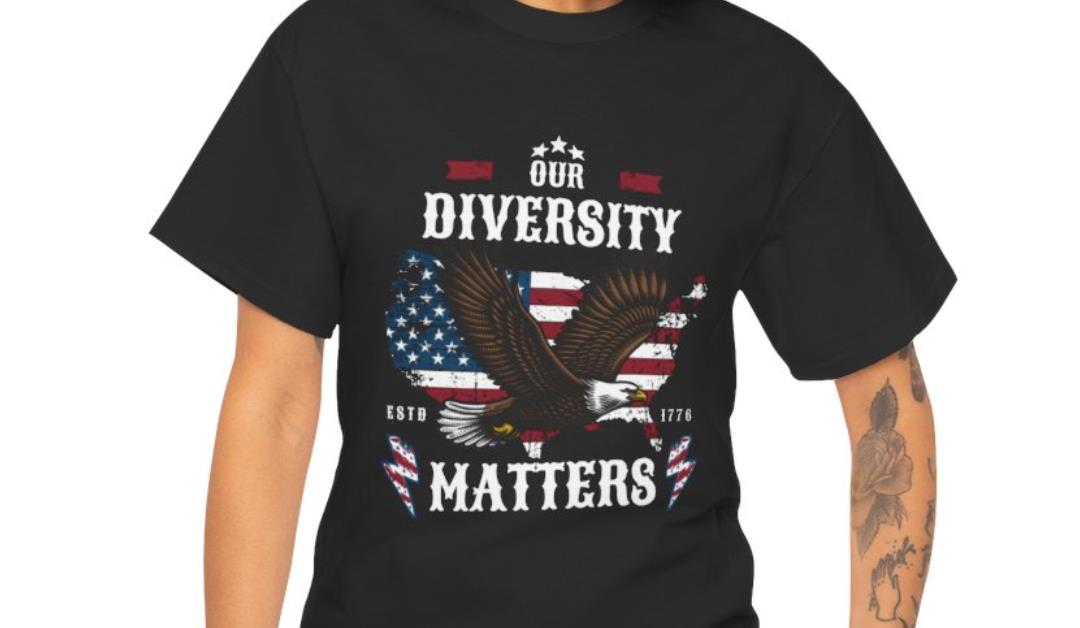 Diversity Matters, Patriotic Eagle, Unisex T-Shirt