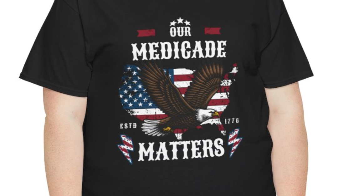 Medicade Matters, Patriotic Eagle Unisex T-Shirt