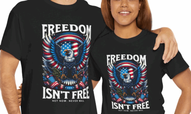 Freedom Isn’t Free, Armed Eagle Unisex Cotton T-pShirt
