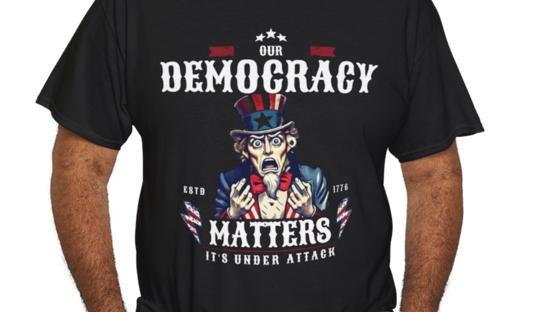 Our Democracy Matters – Uncle Sam Unisex Heavy Cotton Tee