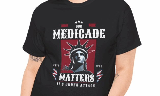 Medicade Matters, Statue of Liberty Unisex Cotton T-Shirt
