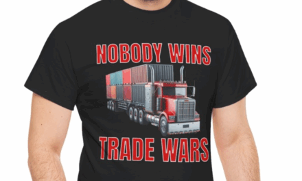 Nobody Wins Trade Wars, Container Truck Unisex T-Shirt