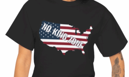 NO KING ZONE USA T-Shirt – American Anti-Monarchy & Freedom Design