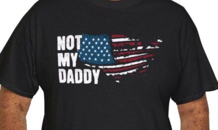Not My Daddy T-Shirt – Tattered US Flag Design