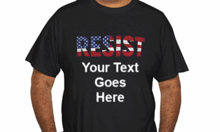 Customizable “RESIST” American Flag Design T-Shirt