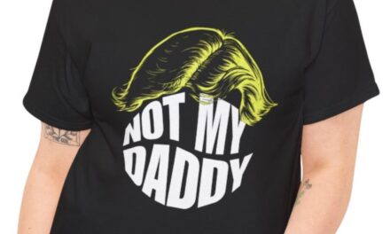 Not My Daddy T-Shirt – Blond Wig and Text Design