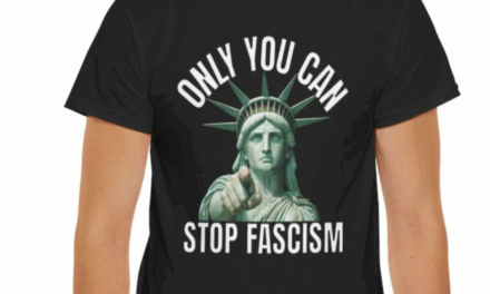 Only You Can Stop Fascism T-Shirt – Pointing Statue Of Liberty Design