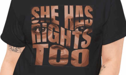 She Has Rights Too T-Shirt – Hispanic Woman’s Face Design