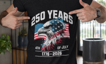 Eagle Head and Flag 250 Year Anniversary 1776-2026 T-Shirt