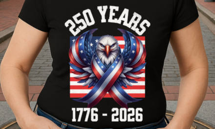 Patriotic Eagle Head Ribbons 250 Year Anniversary 1776-2026 T-Shirt