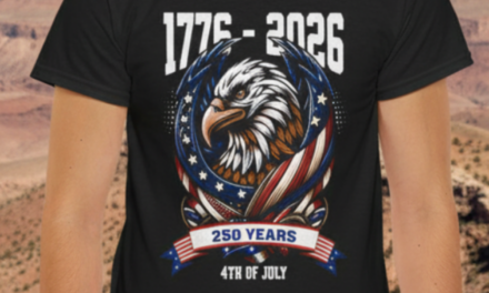 Fierce Eagle Head Patriotic Wings 250 Year Anniversary 1776-2026 T-Shirt