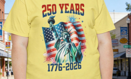Statue of Liberty and Flag Celebration 250 Year Anniversary 1776-2026 Tee