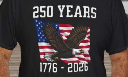 Eagle Flying and Flag 250 Year Anniversary 1776-2026 Tee