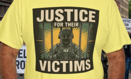ICE Agent Behind Bars Tee – Justice for Their Victims