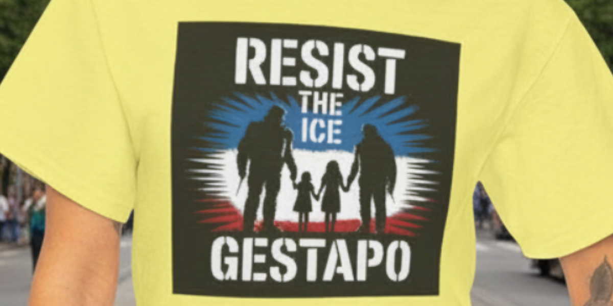 Resist The ICE Gestapo Tee – Armed Agents Taking Children