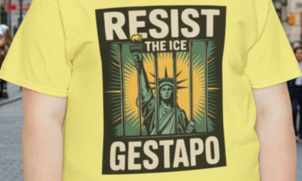 Resist The ICE Gestapo Tee – Statue Of Liberty Behind Bars