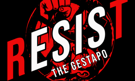 Resist The ICE Gestapo Tee – Jack Boot Stomping Brown Face